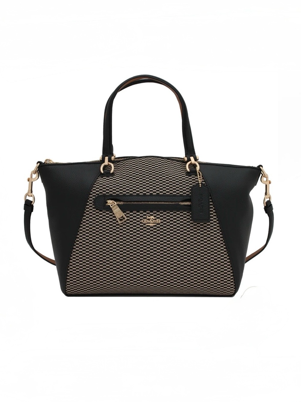 Coach Prairie Satchel in Legacy Jacquard And Black Leather C1881-29848. - Picture 16 of 16